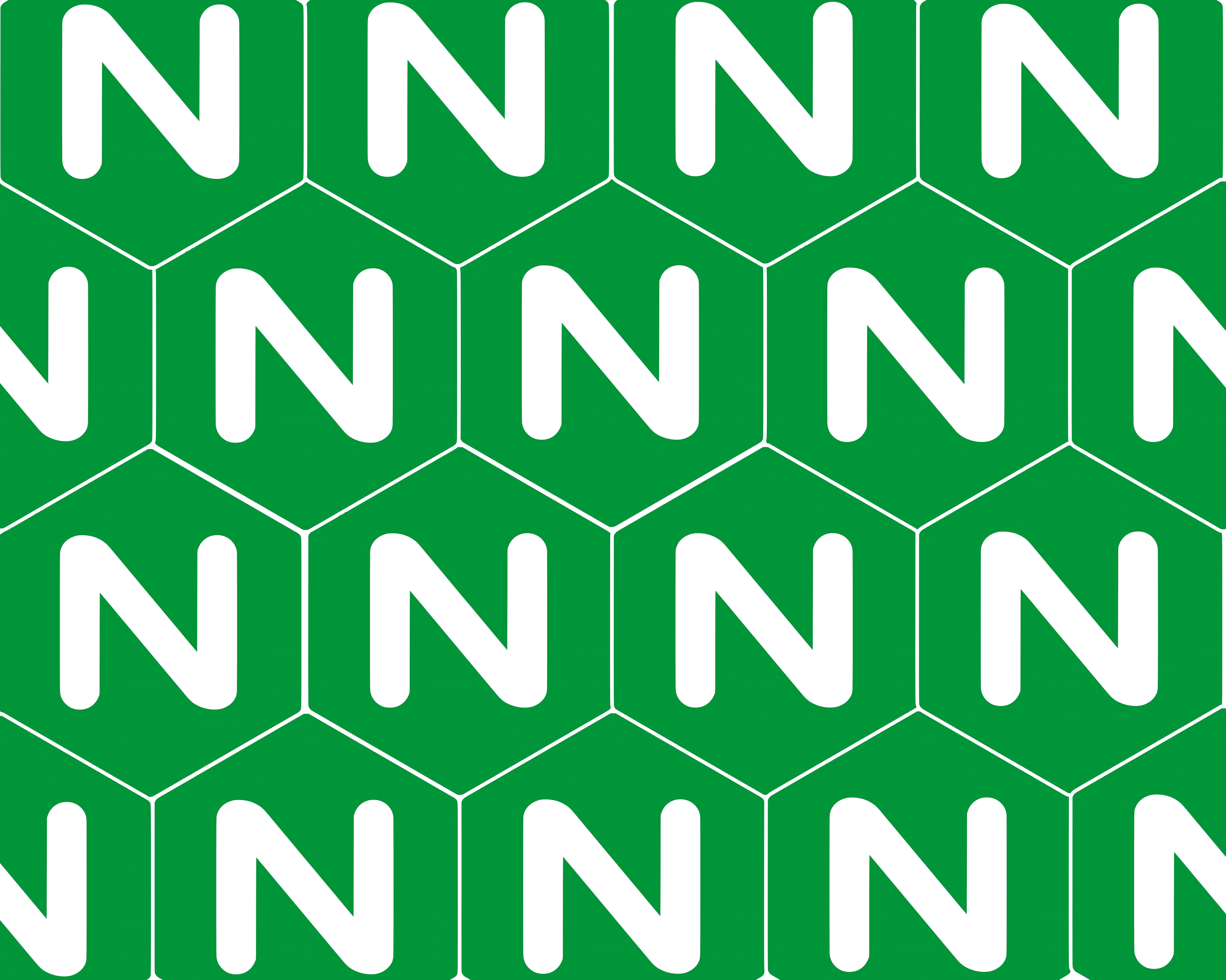 A honeycomb of Nginx logos